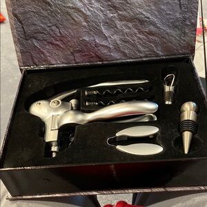 Silver Wine Opener Set